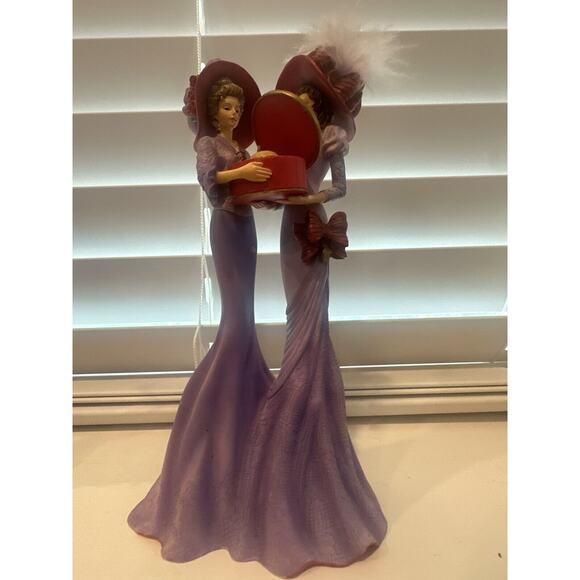 Thomas Kinkade Portraits of Style & Grace Collection 3 Figurines Red Hat Society - Picture 10 of 13